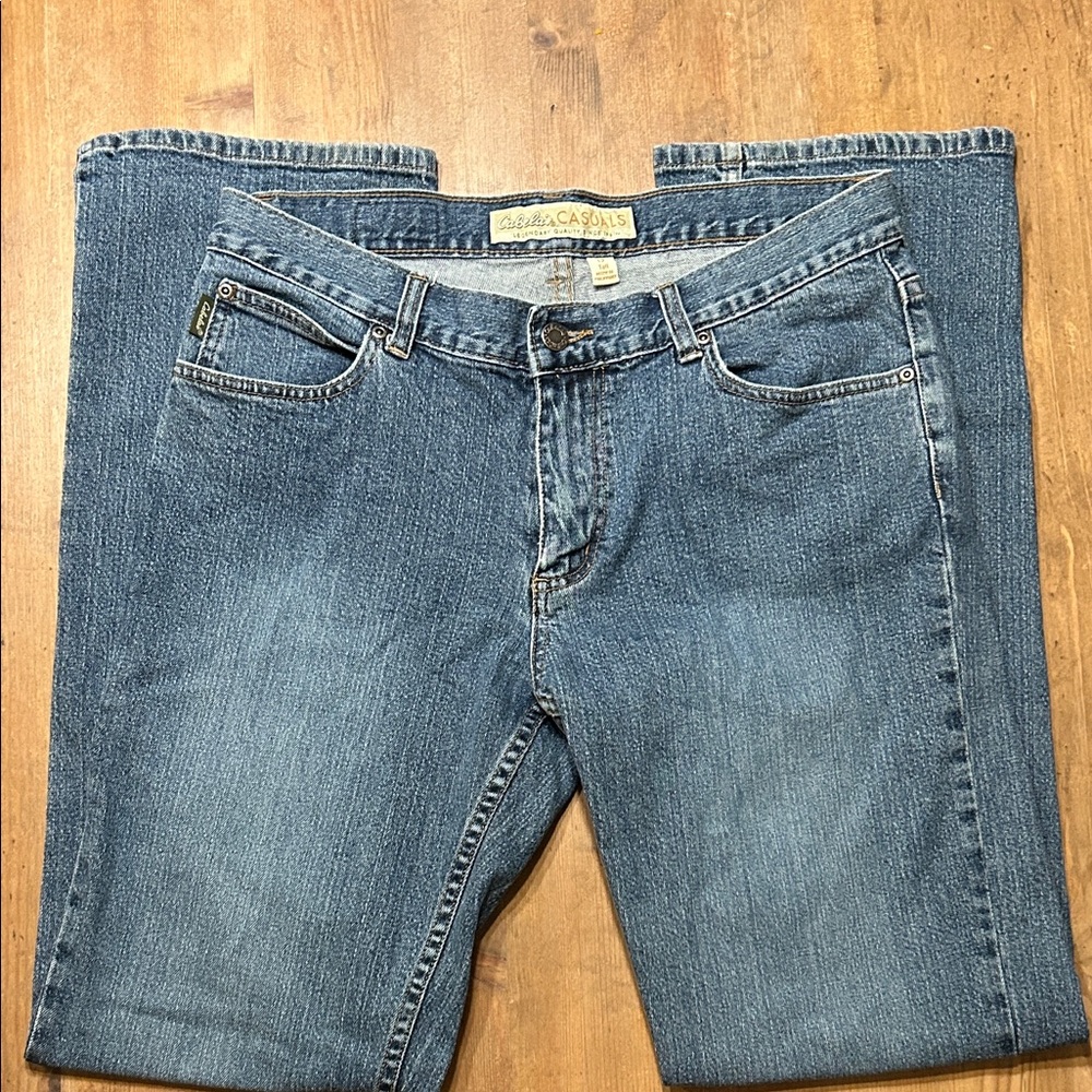 Cabela's Casuals Blue Straight Leg Women's Jeans Size 12 Tall